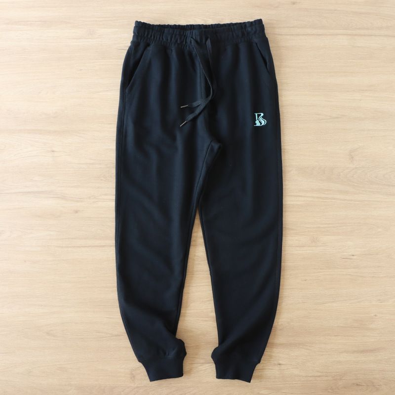 Men's Clothing Pure Cotton Drawstring Sweatpants Knitted Washed Terry Cotton Spring And Autumn Style Sports Casual Trousers Men's Versatile Trend_viptrois.com