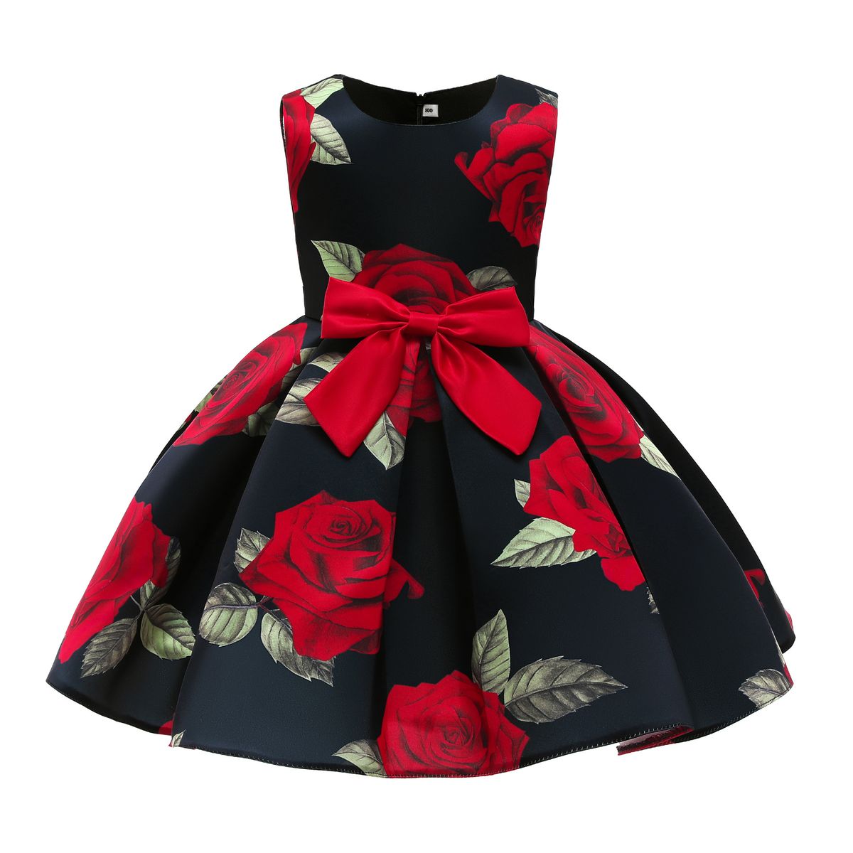 Mother & Kids Girls Dress Foreign Trade Girl Children's Clothing Red Vest Dress Printed Princess Dress Children's Performance Dress Skirt_viptrois.com