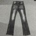 Men's Clothing Men's Flared Jeans - Cleanfit Washed Denim | Retro Slim Bootcut Trousers_viptrois.com