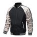 New Autumn Baseball Collar Jacket For Men – Slim Fit Two-Stripe Cotton Blend Bomber (M-5XL, White/Black/Green)_viptrois.com