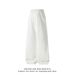 Heavyweight Casual Trousers Trendy Loose Fit Flowing White And Gray Floral Print Wide Leg Versatile Sweatpants for Couples Men's Clothing Bottoms_viptrois.com