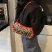 Women's Shoulder Bags Leopard Print Retro Bow Fashion Pu Fashion Trend And Individuality Single-shoulder Underarm Bag_viptrois.com