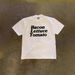 Men's Vibe American Style Short Sleeve T-Shirt Street Retro Old School Trendy Brand Letter Print Casual round Neck Top for Summer_viptrois.com