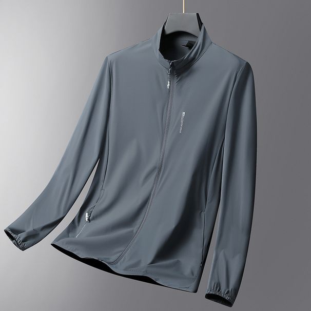 Men's Clothing Silk Sun Protection Clothing Men's Middle Aged Summer Outdoor Sun Protection Clothing Large Size Jacket Coat Light Men's Skin Clothing_viptrois.com