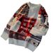 New Retro Contrasting Color Simple Knitted Sweater For Men, Versatile, Trendy, Fashionable, Casual Design, Long Sleeved_viptrois.com