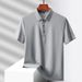 Men's Clothing Men's Seamless Nylon Ice Silk Shirt Short Sleeved Casual Daily Sportswear Summer Fashion Top_viptrois.com