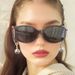 Curved Screen Sunglasses Show The Queen's High End Sense Of Square Round Face Anti Ultraviolet 9053 Sunglasses_viptrois.com