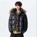 Source Factory Winter New Fur Collar Hat Down Jacket Detachable Fashion Large Size Thickened Elegant Coat Trendy_viptrois.com