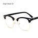 2025 Anti-strahlung Optische Brillen Stilvolle Computer Gläser Klassische Browline Rahmen Retro Brille Anti-blau Licht Unisex_viptrois.com