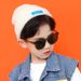 New Folding Polarizing Glass Children's Large Frame Baby Sunglasses 9-080_viptrois.com