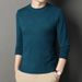 Men's Knit Sweater Winter Warm Ribbed High Neck Pullover Casual Slim Fit Long Sleeve Tops_viptrois.com