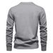 Pure 2024 Autumn Winter New V-Neck Knitted European Size Cross-Border Cardigan Slim Fit Trendy Men's Sweater Jacket_viptrois.com