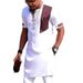 Man's Clothing Youth Cotton Casual White Lapel Summer Ordinary Men's Suit_viptrois.com