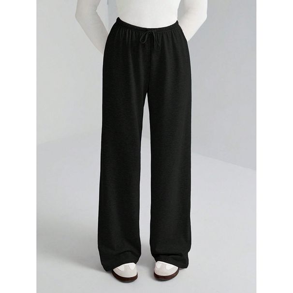 Men's Clothing European And American Style Loose Fitting Casual Pants With Drawstring Elastic Waist, Slimming Sporty Wide Leg Trousers_viptrois.com