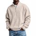 2026 Autumn And Winter New European And American Popular Men's Pullover Zipper Sports Long-sleeved Top Loose Casual Sweater Men's Clothing_viptrois.com