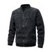 Men's Vintage Cotton-Blend Multi-Zip Jacket - Lightweight Casual Outerwear For Autumn & Winter (Black, Olive, Brown, Khaki)_viptrois.com