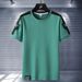 Short Sleeved Men's Summer Pure Cotton T-shirt, Breathable And Comfortable Sports, Fitness, Running, Casual Fashion,_viptrois.com