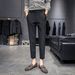 Men's Clothing Straight Solid Color Trousers Casual Temperament Literary Lazy Trend Nine Point Trousers_viptrois.com