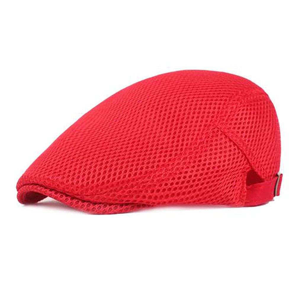 Beret For Men Summer Youth Mesh Breathable Forward Middle-aged And Elderly Casual Sun Hat Duckbill Cap_viptrois.com