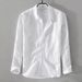 Men's Linen Short-Sleeve Shirt – Korean-Inspired Relaxed Fit, Casual Summer Overshirt (M-5XL, 6 Colors)_viptrois.com