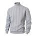Men's Jacquard Knit Sweater – High-Neck Winter Pullover, Oversized Fit, Machine-Washable Polyester (White/Light Gray/Black/Orange/ S-XXXL)_viptrois.com
