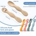 Mother & Kids Silicone Spoon Baby Food Licking Spoon Baby Learning To Eat Training Silicone Soft Spoon Rice Cereal Feeding Sticky Spoon_viptrois.com