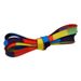 Rainbow Color Flat Shoelaces 7mm Suitable For Shoes Canvas Shoes Sneakers Accessories Rope_viptrois.com