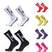 Sport Socks Colorful Football Socks With Shock Absorption And Non Slip Towel Sole, Thickened Mid Tube Non Slip Socks, Breathable Long Sports Socks_viptrois.com