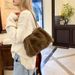 Women's Bags Milan Mink Plush Bag For Women In Autumn And Winter, New Fur Tote Bag, Large Capacity, Furry One Shoulder Underarm Bag, Fashionable Women_viptrois.com