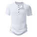 Men's Summer Breathable Quick-Dry Button-Up Shirt Casual Solid Color Polo Shirt Cool Mesh Short Sleeve_viptrois.com