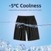 Men's Summer Thin Ice Silk Loose Fit Casual Beach Shorts Plus Size Stretch Fitness Sports Pants For Running_viptrois.com