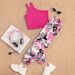 Kids’ Clothing Girls Fashion Sports Vest Camouflage Trousers Suit Casual Sports Suit_viptrois.com