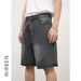 Nirben Denim | American Trendy Brand Ink Splashed Paint Dot Denim Shorts Men's High Street Loose Straight Five Point Pants_viptrois.com