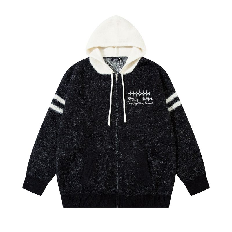 Men's Clothing Fashionable High Street Vintage Hooded Sweater Men's Design Niche_viptrois.com
