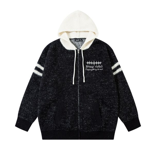 Men's Clothing Fashionable High Street Vintage Hooded Sweater Men's Design Niche_viptrois.com