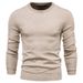 Nordmann 10 Colors Autumn Winter Cross-Border Trade Thickened Round Neck Slim Fit Sweater Men's Knitted Top Casual_viptrois.com