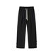 Men's Grey Straight Leg Trousers Summer Casual Sports Sweatpants Unisex Autumn Winter Style_viptrois.com