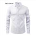 Men's Clothing Four Sided Elastic Natural Button Men's Large Size Shirt Free Of Ironing And Anti Wrinkle Business_viptrois.com
