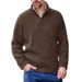 Men's V-Neck Knit Sweater – Oversized Casual Pullover With Stretch Blend (M-XXXL, Korean-Inspired Loose Fit, Business Casual Essential)_viptrois.com