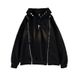 Star Zipper Hoodie Jacket For Men, Autumn Vintage Loose Top_viptrois.com