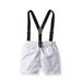 Baby clothes Boys short-sleeved triangle jumper suit Children baby baby gentleman dress crawl suit_viptrois.com
