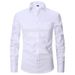 Men's Clothing Spring And Summer New Shirt Men's Iron Free Long Sleeved Shirt Hot Selling Solid Color Striped Inch Shirt_viptrois.com