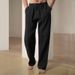 Men's Clothing Spring And Summer Wide Leg Pants Thin Breathable Cotton And Linen Loose Casual Sports Trousers Sweatpants_viptrois.com