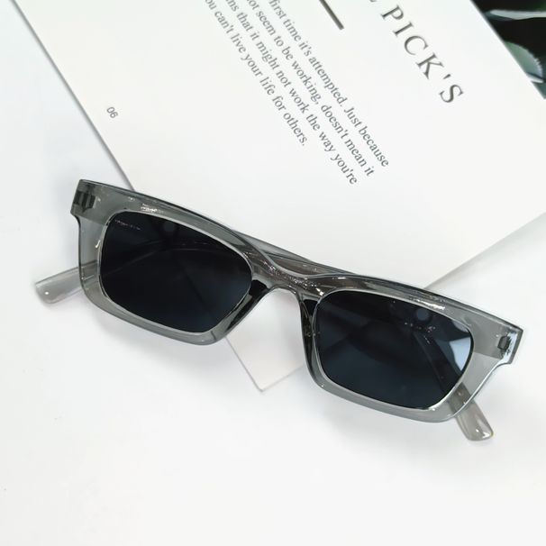 New Korean Style Simple Square Women Fashion Trend UV Sunglasses For Men Travel Sun Protection Glasses Trendy_viptrois.com