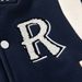 Autumn And Winter Casual Boys Jacket, Trendy Fleece Round Neck Baseball Jacket, Letter Long Sleeve Contrast Color Striped Warm Jacket_viptrois.com