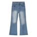 Denim Trendy Brand Versatile Casual Tall Loose Straight Flared Trousers_viptrois.com
