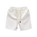 European Style Men's White Jacquard Summer Thin Pants Trendy Luxury Brand Five Point Casual Basic mid Waist Drawstring Shorts_viptrois.com