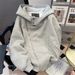 Men's Clothing High Street Double Zipper Hooded Sweatshirt Men And Women Spring And Autumn Design Trendy Brand Jacket Coat Top_viptrois.com