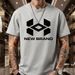 NEW BRAND Geometric Rhombus Large-label Printed Short-sleeved T-shirt, Men's Summer Loose Crew Neck Top_viptrois.com