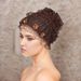 New Four Season Style 5 Small Flowers Stretchy White Hair Lace Cap Fashion Home Hat Plate Hair Hat_viptrois.com